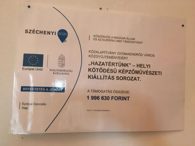 2019-ben az alábbi kiállításokat rendezzük a támogatás felhasználásával